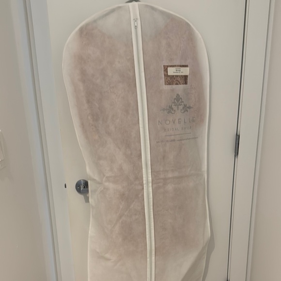 Jenny Yoo Pink Sheath Dress 3/4 Sleeve Crew Neck - Picture 4 of 4